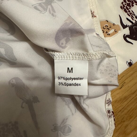 Animal Print Button Front Shirt - Picture 7 of 10
